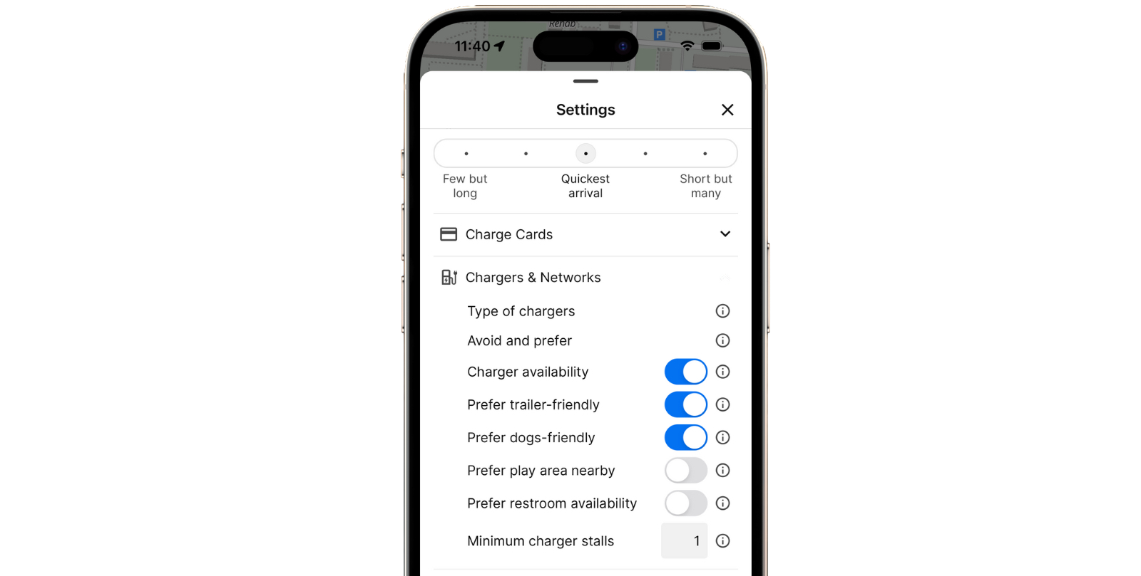 Make ABRP pick the charging locations best suited for you