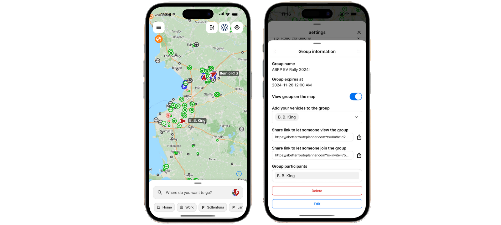Live Data Group Sharing